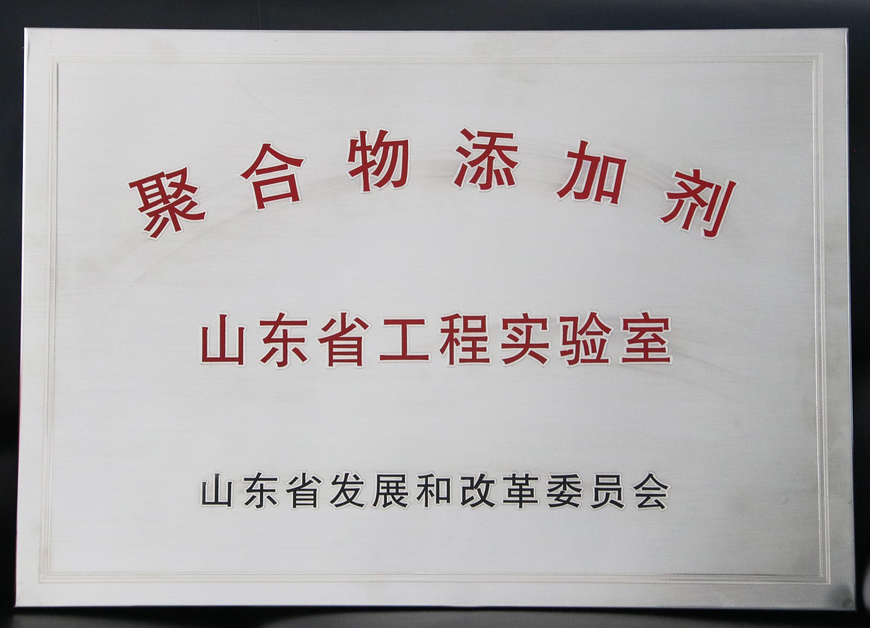 山東圣奧榮獲“聚合物添加劑山東省工程實驗室” 
